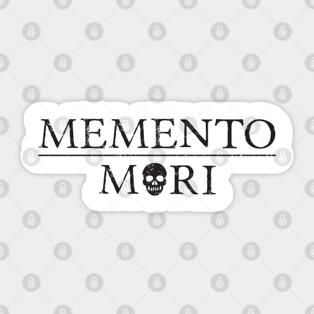 Memento Mori (Remember You Will Die) Sticker by Elvdant